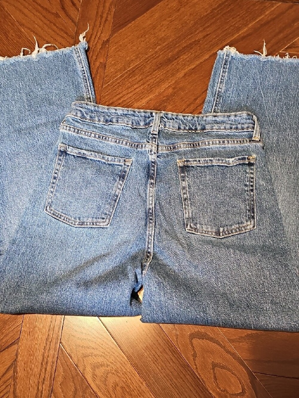 Old Navy Light Blue Wide Leg Jeans Size 12 Short - Picture 8 of 10